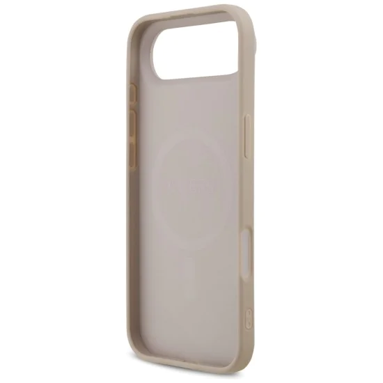 Калъф за iPhone 17 Air - Guess - Hardcase 4G Printed Stripes MagSafe (GUHMP17MP4RPSP) - Розов