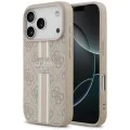 Калъф за iPhone 17 Pro – с MagSafe – Guess (GUHMP17LP4RPSP) Hardcase 4G Printed Stripes – Розов