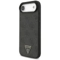 Калъф за iPhone 17 Air – с MagSafe – Guess (GUHMP17MP4TSDPPSK) Hardcase 4G Triangle Logo с връзка – Черен