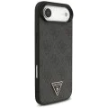 Калъф за iPhone 17 Air – с MagSafe – Guess (GUHMP17MP4TSDPPSK) Hardcase 4G Triangle Logo с връзка – Черен