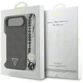 Калъф за iPhone 17 Air – с MagSafe – Guess (GUHMP17MP4TSDPPSK) Hardcase 4G Triangle Logo с връзка – Черен