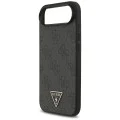 Калъф за iPhone 17 Air – с MagSafe – Guess (GUHMP17MP4TSDPPSK) Hardcase 4G Triangle Logo с връзка – Черен