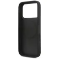 Калъф за iPhone 17 Pro Max - Guess - Hardcase 4G Triangle Logo MagSafe with Cord Strap (GUHMP17XP4TSDPPSK) - Черен
