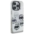 Калъф за iPhone 16 Pro Max - Karl Lagerfeld - IML Luxury Multi Head Pattern (KLHCP16XHMCHKCT) - Прозрачен