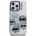 Калъф за iPhone 16 Pro Max - Karl Lagerfeld - IML Luxury Multi Head Pattern (KLHCP16XHMCHKCT) - Прозрачен