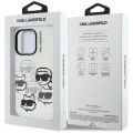 Калъф за iPhone 16 Pro Max - Karl Lagerfeld - IML Luxury Multi Head Pattern (KLHCP16XHMCHKCT) - Прозрачен