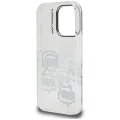 Калъф за iPhone 16 Pro Max - Karl Lagerfeld - IML Luxury Multi Head Pattern (KLHCP16XHMCHKCT) - Прозрачен