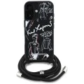 Калъф за iPhone 16 - Karl Lagerfeld - Saffiano MagSafe Crossbody (KLHCP16SPGGRMPCK) - Черен
