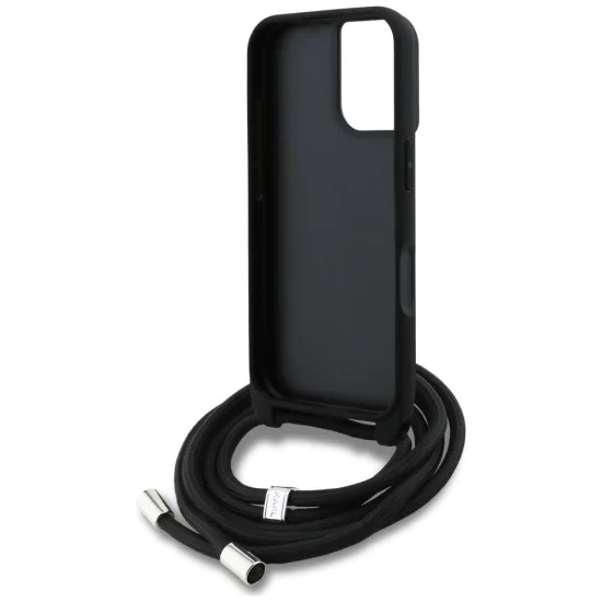 Калъф за iPhone 16 - Karl Lagerfeld - Saffiano MagSafe Crossbody (KLHCP16SPGGRMPCK) - Черен