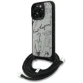 Калъф за iPhone 16 Pro - Karl Lagerfeld - Saffiano MagSafe Crossbody (KLHCP16LPGGRMPCG) - Сив