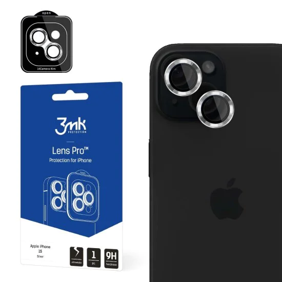 Протектор - Камера за iPhone 15 - 3mk - Lens Protection Pro - Сребрист