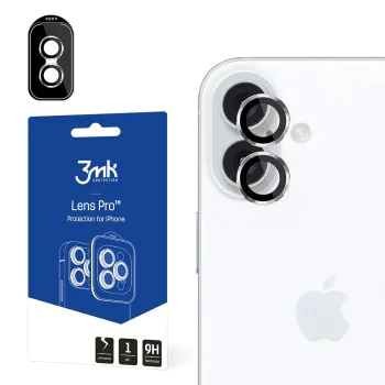 Протектор - Камера за iPhone 16 / iPhone 16 Plus - 3mk - Lens Protection Pro - Сребрист