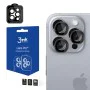Протектор - Камера за iPhone 16 Pro / iPhone 16 Pro Max - 3mk - Защита на лещите Pro - Титаниево Сив
