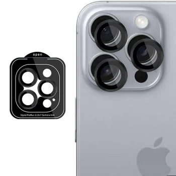 Протектор - Камера за iPhone 16 Pro / iPhone 16 Pro Max - 3mk - Защита на лещите Pro - Черен
