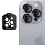 Протектор - Камера за iPhone 16 Pro / iPhone 16 Pro Max - 3mk - Защита на лещите Pro - Розово-кафяв
