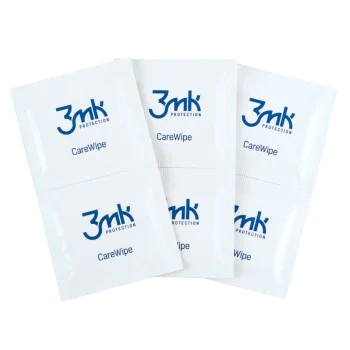 3mk - Кърпи за почистване на екрани CareWipe (24 броя) - Смартфон/Таблет/Монитор/Очила/Камера, Антистатични, Аромати - Бяла