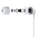 3mk - Кабелни слушалки - USB-C, дизайн за уши, вграден микрофон, дистанционно управление, висококачествен звук, 1.2 м - бели
