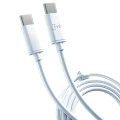 3mk - Кабел за данни Hyper - USB-C към USB-C, 100W, 5A, 2m - Бял