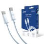 3mk - Кабел за данни Hyper - USB-C към USB-C, 100W, 5A, 2m - Бял