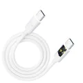 3mk - Кабел за данни Hyper - USB-C към USB-C, 100W, 5A, 2m - Бял