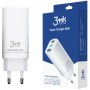 3mk - Зарядно за стена Hyper - 2x Type-C, 1x USB-A, GaN технология, бързо зареждане, 65W - бяло