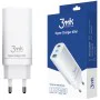 3mk - Зарядно за стена Hyper - 2x Type-C, 1x USB-A, GaN технология, бързо зареждане, 65W - бяло