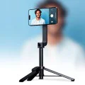 3mk - 2в1 селфи стик Hardy MagSelfie - с Bluetooth дистанционно, статив, регулируемо телескопично рамо - черен