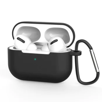 Калъф за AirPods Pro 3, гладък ултратънък материал - Techsuit - силиконов калъф - Черен