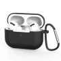 Калъф за AirPods Pro 3, гладък ултратънък материал - Techsuit - силиконов калъф - Черен