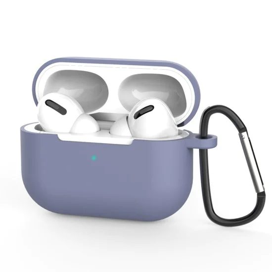 Калъф за AirPods Pro 3, гладък ултратънък материал - Techsuit - силиконов калъф - полунощно Син