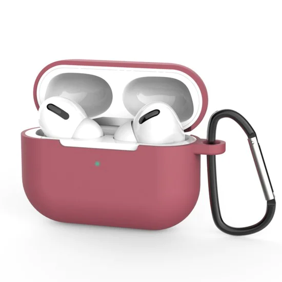 Калъф за AirPods Pro 3, гладък ултратънък материал - Techsuit - силиконов калъф - бордо