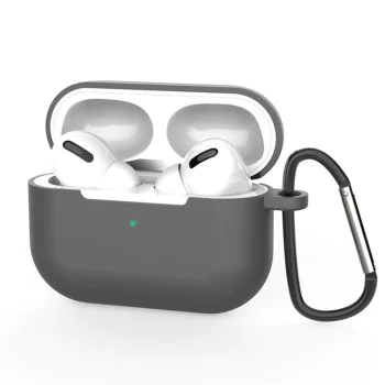 Калъф за AirPods Pro 3, гладък ултратънък материал - Techsuit - силиконов калъф - Сив