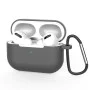 Калъф за AirPods Pro 3, гладък ултратънък материал - Techsuit - силиконов калъф - Сив