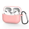 Калъф за AirPods Pro 3, гладък ултратънък материал - Techsuit - силиконов калъф - тъмно розов