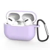 Калъф за AirPods Pro 3, гладък ултратънък материал - Techsuit - силиконов калъф - лилав
