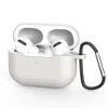 Калъф за AirPods Pro 3, гладък ултратънък материал - Techsuit - силиконов калъф - светло Сив