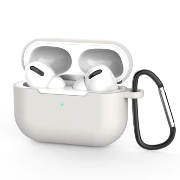 Калъф за AirPods Pro 3, гладък ултратънък материал - Techsuit - силиконов калъф - светло Сив