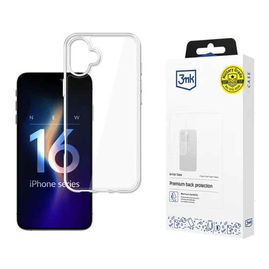 Калъф за iPhone 16 - 3mk - Armor Case - Прозрачен