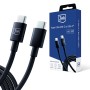 3mk - Кабел за данни Hyper - UBS-C към USB-C, 100W, 5A, 1.2 м - Черен