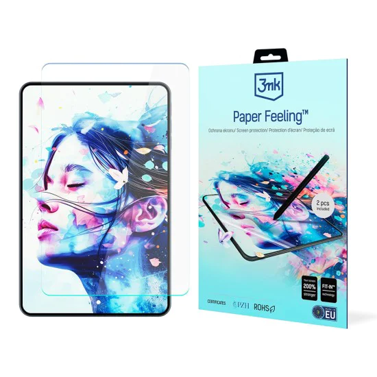Протектор за iPad 10 (2022) 10.9 / 11 (2025) - 3mk - С усещане за хартия (2 броя) - Прозрачен