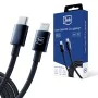 3mk - Кабел за данни Hyper - USB-C към Lightning, 20W, 5A, 1.2 м - Черен