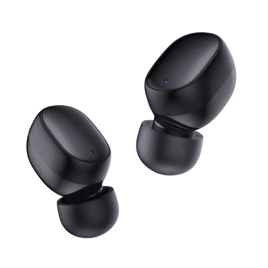 3mk - Безжични слушалки FlowBuds - Bluetooth V5.3, Hi-Fi качество на звука, пасивно шумопотискане, сензорно управление - Черни