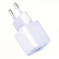 3mk - Зарядно за стена Hyper - USB-A, USB-C, GaN технология, QC4 + PD, 20W - Бяло