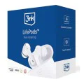 3mk - Безжични слушалки LifePods - Bluetooth V5.3, ANC технология, Touch Control - Бели