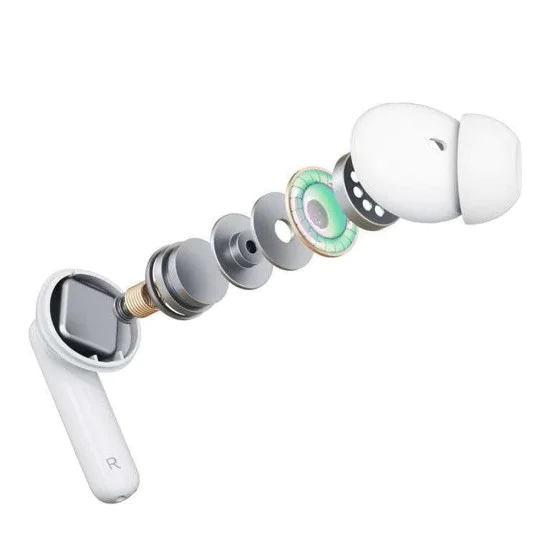 3mk - Безжични слушалки LifePods - Bluetooth V5.3, ANC технология, Touch Control - Бели