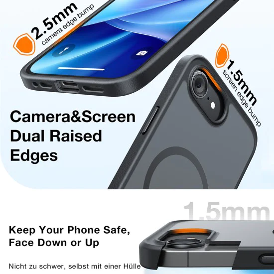 Калъф за iPhone 17 Pro Max - Torras - Guardian Magnetic Series - Прозрачен
