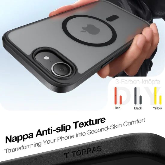 Калъф за iPhone 17 Pro Max - Torras - Guardian Magnetic Series - Прозрачен