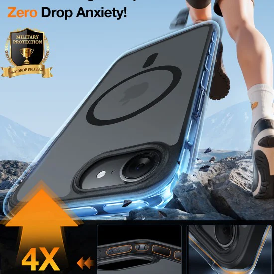 Калъф за iPhone 17 Pro Max - Torras - Guardian Magnetic Series - Прозрачен
