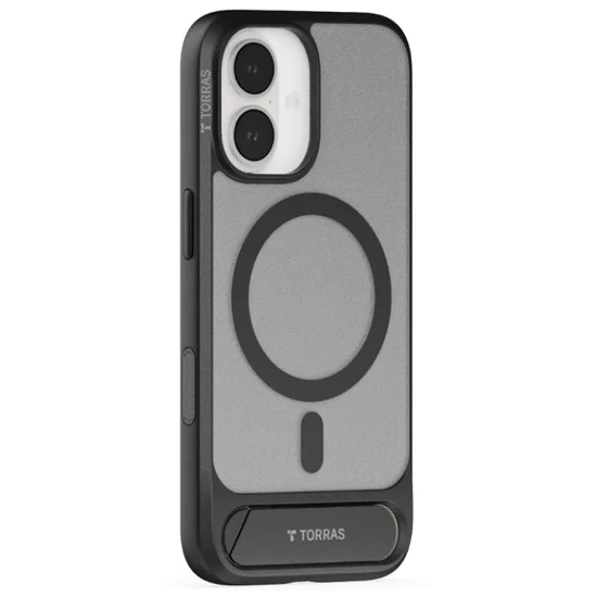 Калъф за iPhone 17 - Torras - Pstand - Черен