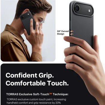 Калъф за iPhone 17 Air - Torras - SlimFit MagSafe Series - Черен